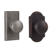 Weslock Wexford 7310F, 7110f Privacy Door Knob with Square rose and Premiere Ros