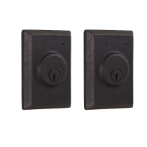 Weslock 7972 Square Double Cylinder Oil Rubbed Bronze (10B)
