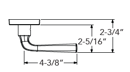 Baldwin Reserve Kingdale Lever Dimensions