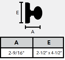 Mesa Rectangular dimensions