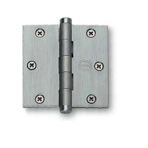 Omnia Solid Brass 3 1/2" x 3 1/2" Square Corner Hinge