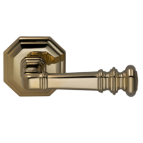 Omnia 101 Lever Latchset Polished Brass (US3)