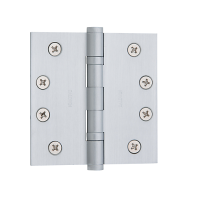 Baldwin 1041 Brass 4" x 4" Ball Bearing Square Corner Hinge Satin Chrome (264)