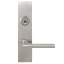 Omnia 12043 Mortise Lockset Brushed Stainless Steel