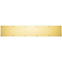 Baldwin 2000 6" x 34" Solid Brass Kick Plate Lifetime Polished Brass