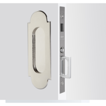 Emtek 2046 #8 Style Dummy Pocket Door Mortise Lock Polished chrome