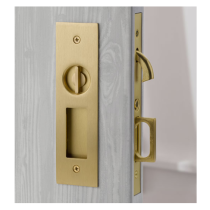 Emtek 2155 Narrow Modern Rectangular Privacy Pocket Door Mortise Lock Interior