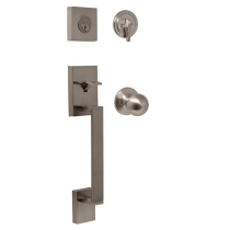 Weslock Premiere Essentials Collection 2840 Bailey Handleset Satin Nickel