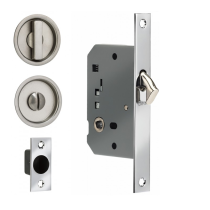 Omnia 3910S Sliding Door Lock in Polished Chrome