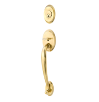 Emtek 4410 Saratoga Handleset Satin Brass (US4)