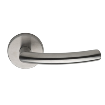 Omnia 47 Stainless Steel Door Lever Latchset Brushed Stainless Steel (US32D)