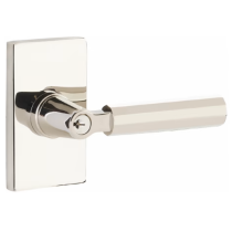 Emtek Select 5123FA Faceted Keyed Entry Door Lever Set with L-Square Stem