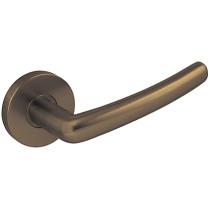 Baldwin Estate 5165 Lever Set shown in Satin Brass & Black (050)