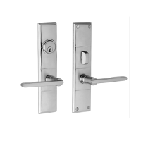 Baldwin Estate 6973 Houston Mortise Entrance Set in Satin Chrome