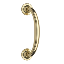 Omnia 711 Curved Door Pull Polished Brass (US3)