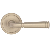 Omnia 753ED67.15 Edged Door Lever Set from the Arc Collection