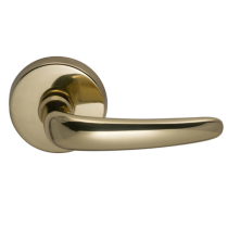 Omnia 762 Lever Latchset Polished Brass (US3)