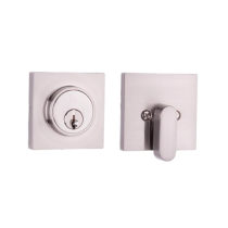 Weslock Transitional 0771 Single Cylinder Square Deadbolt Satin nickel