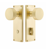 Emtek 8229 Modern Thumb Turn Privacy Sideplate in satin Brass