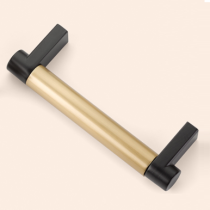 Emtek 84052, 84053, 84054, 84055, 84056, 84057, 84058 Smooth Bar Cabinet Pull Satin Brass and Flat Black