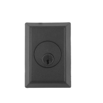 Emtek 8463 #3 Style Single Cylinder Deadbolt Flat Black (FB)