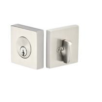 Emtek 8469 Square Single Cylinder Deadbolt Satin Nickel (US15)