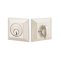 Emtek 8478 Quincy Style Single Cylinder Deadbolt in Satin Nickel