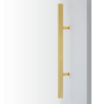 Emtek 86192 36" Square Long Door Pull Satin Brass (US4)