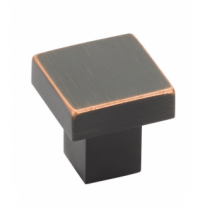 Emtek 86702 Modern Rectangular Hunter Cabinet Knob Oil Rubbed Bronze (US10B)