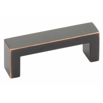 Emtek 86715 Modern Rectangular Keaton Cabinet Pull Oil Rubbed Bronze (US10B)