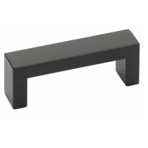 Emtek 86719 Modern Rectangular Keaton Cabinet Pull Flat Black (US19)