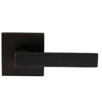 Omnia 930SQ Square Door Lever Set with Square Rose Tuscan Bronze (TB)