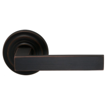 Omnia 930TD Square Door Lever Set with Traditional Rose Tuscan Bronze (TB)