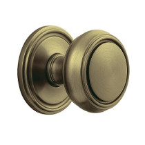 Baldwin Estate 5068 door Knob Set Satin Brass and Black (050)