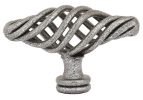 Emtek Wrought Steel Bastogne Cabinet Knob 76017,76018