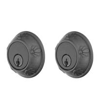 Emtek 8356 Tuscany Style Double Cylinder Deadbolt Flat Black Patina