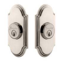 Grandeur Arc Double Cylinder Deadbolt Polished Nickel