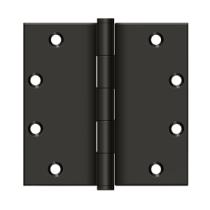 Deltana DSB55 5" x 5" Square Corner Solid Brass Hinges (Pair) Oil Rubbed Bronze (US10B)