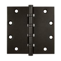 Deltana 5" x 5" Square Corner Ball Bearing Solid Brass Hinges DSB55B10B