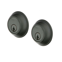 Emtek 8371 Tuscany Classic Style Double Cylinder Deadbolt Flat Black (FB)