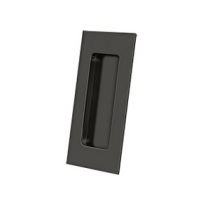 Deltana FP40 Solid Brass Heavy Duty Rectangular Flush Pull Oil Rubbed Bronze