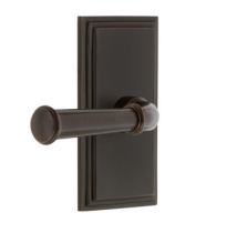 Grandeur Georgetown Lever Set with Carre Short Plate Timeless Bronze