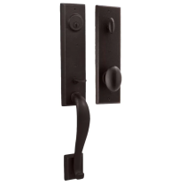 Weslock Greystone Handlese with Durham Knob Oil Rubbed Bronze