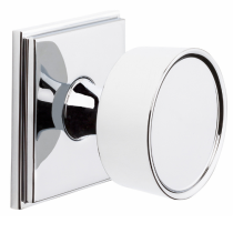 Baldwin Estate K007 Door Knob Set shown in polished chrome