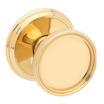 Baldwin Estate K012 Tulip Door Knob Set Lifetime Polished Brass (003)