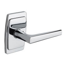 Baldwin Estate L024 Lever Set with R046 Rose Polished Chrome