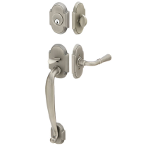 Emtek 4312 Nashville Handleset with Turino Lever Pewter (US15A)