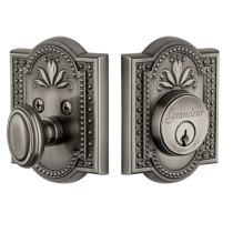 Grandeur Parthenon Single Cylinder Deadbolt Antique Pewter (AP)