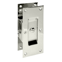 Deltana SDL60-14 Decorative Privacy Pocket Door Lock Polished Nickel