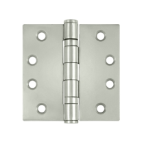 Deltana SS44B 4" x 4" Ball Bearing Square Corner Stainless Steel Hinges (Pair) 0